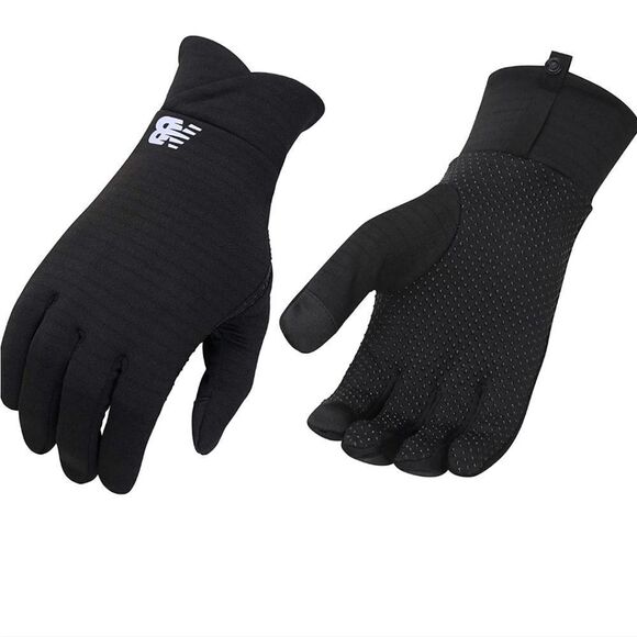 New Balance Women's Black Cold Weather Grid Performance Gloves - Picture 1 of 8
